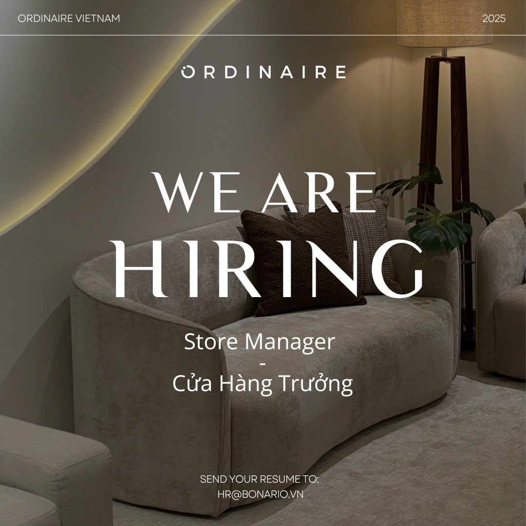 Tuyển Dụng Cửa Hàng Trưởng Nội Thất (Store Manager) - 2025