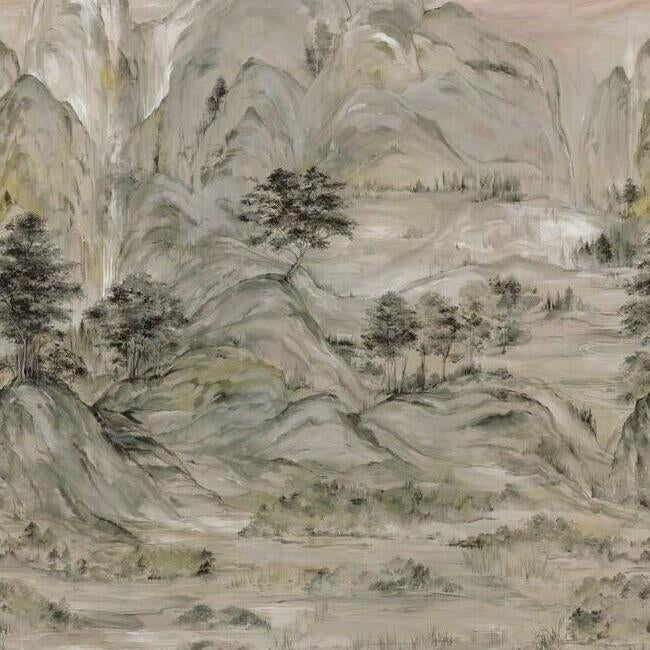 MURALS RESOURCE LIBRARY MISTY MOUNTAIN WALL MURAL