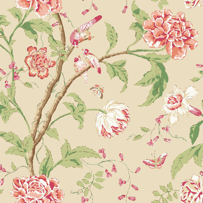 BLOOMS SECOND EDITION TEAHOUSE FLORAL WALLPAPER