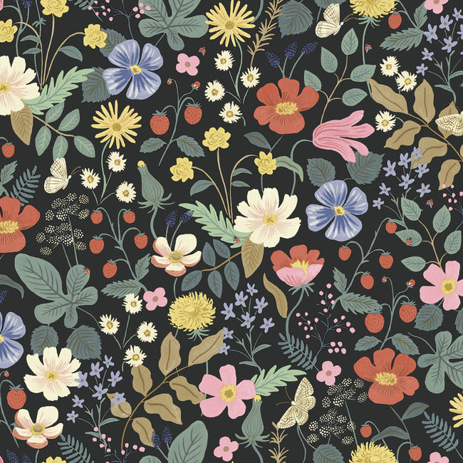 RIFLE PAPER CO. SECOND EDITION STRAWBERRY FIELDS WALLPAPER