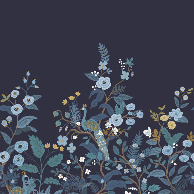 RIFLE PAPER CO. SECOND EDITION PEACOCK MURAL