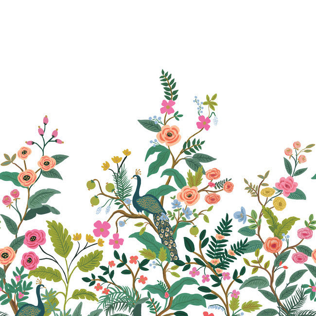 RIFLE PAPER CO. SECOND EDITION PEACOCK MURAL