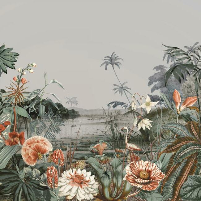 MURALS RESOURCE LIBRARY FLOATING GARDENS WALL MURAL