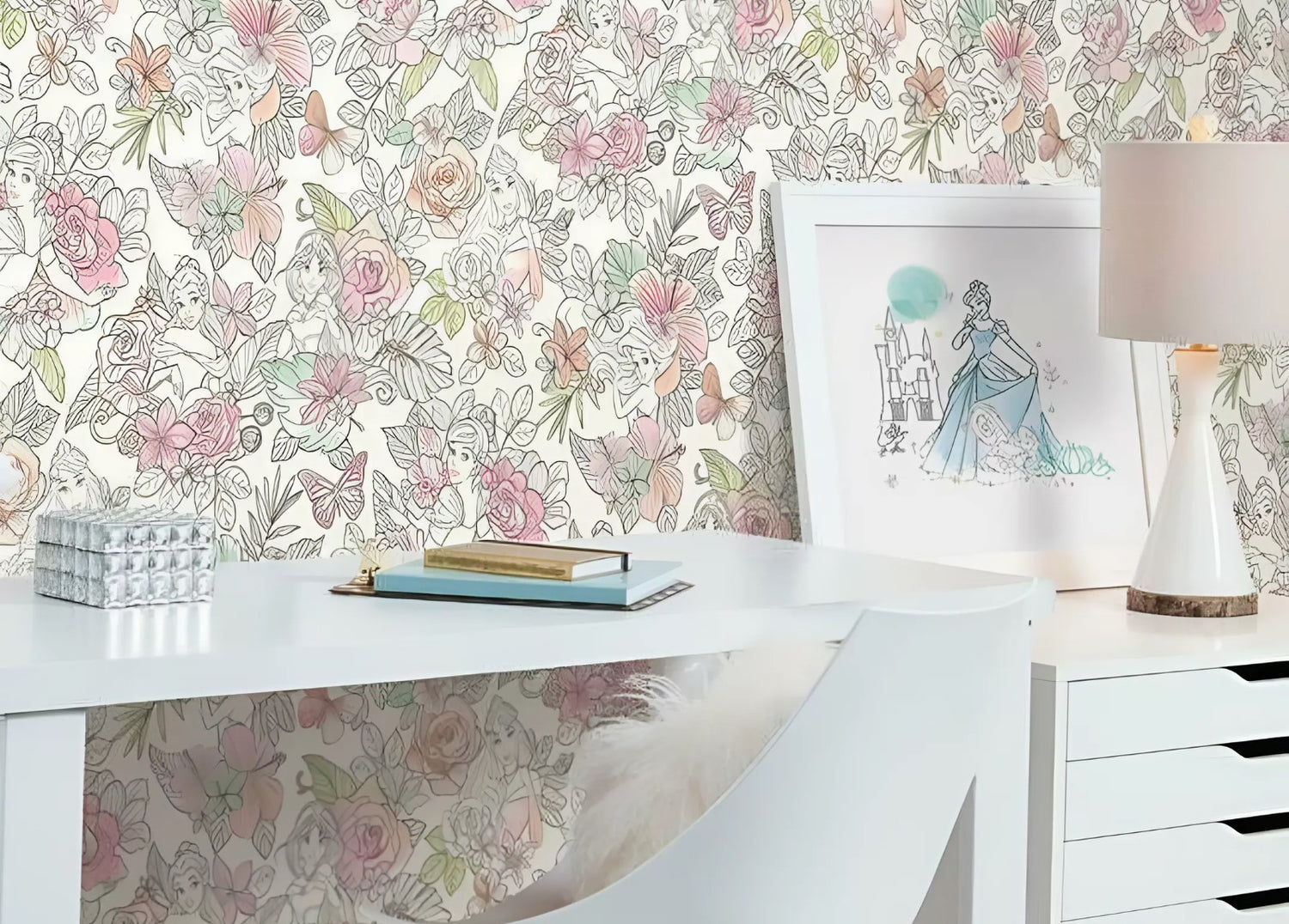 YORK WALLCOVERINGS | VẬT LIỆU DÁN TƯỜNG YORK - KHU VƯỜN CÔNG CHÚA SỐNG ĐỘNG CHO PHÒNG CỦA TRẺ