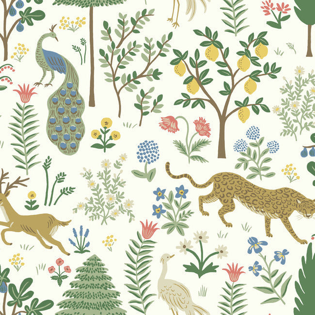 RIFLE PAPER CO. SECOND EDITION MENAGERIE WALLPAPER